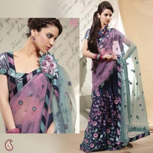 Stylish Saree With 3D Floral